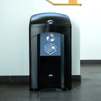 recycling station of multiple nexus 100 recycling bins