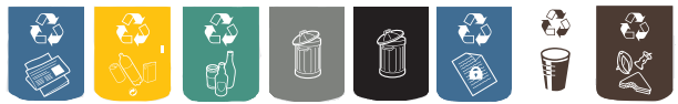 Standard-Recycling-Farbschemata und -Grafiken
