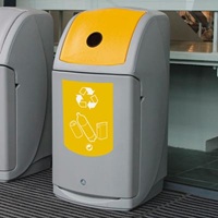 Large mixed recyclables bin