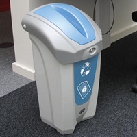 Confidential paper office recycling bin