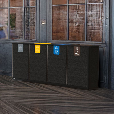 Origin™ Infinity Quad 440 Liter Recyclingstation