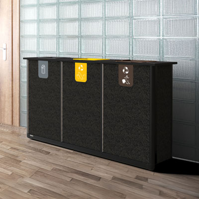 Origin™ Infinity Trio 210 Liter Slimline Recyclingstation