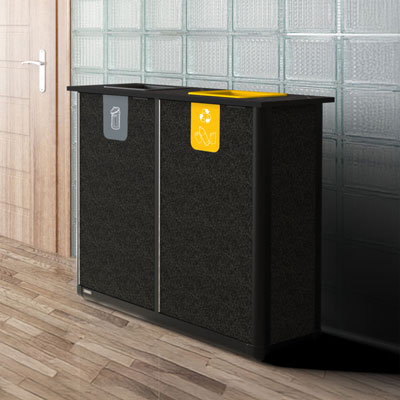 Origin™ Infinity Duo 140 Liter Recyclingstation Platzsparendes Design