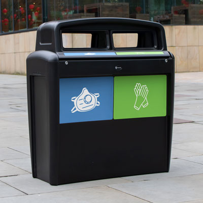 Nexus® Evolution City Duo Mülltrennsystem für PSA 2 Abfallabteile