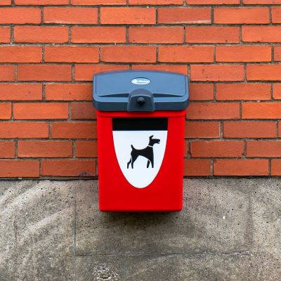 Fido 25™ Hundetoilette & Express Lieferung Rot oder Grün inklusive Wandbefestigung