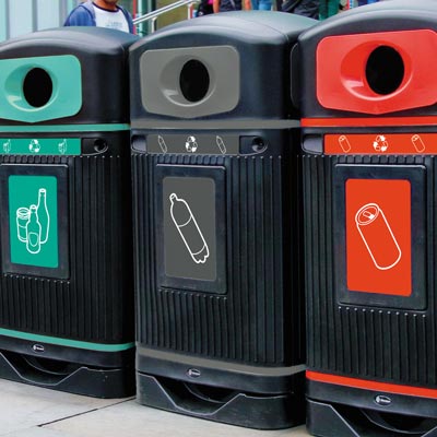Glasdon Jubilee™ 110 Recycling-Behälter für Kunststoff