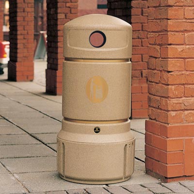 Mini Plaza® Abfallbehälter mit reduzierten Einwurföffnungen