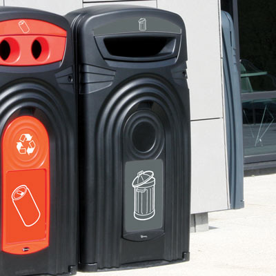 Nexus® 360 Recycling-Behälter für Restabfall - Glasdon