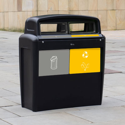 Nexus® Evolution City Duo Mülltrennsystem 2 Abfallabteile