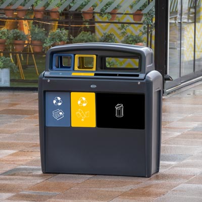 Nexus® Evolution City Trio Mülltrennsystem 3 Abfallabteile