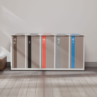 Origin™ Infinity Maßgefertigte Recyclingstation Ein System mit unbegrenzten Möglichkeiten