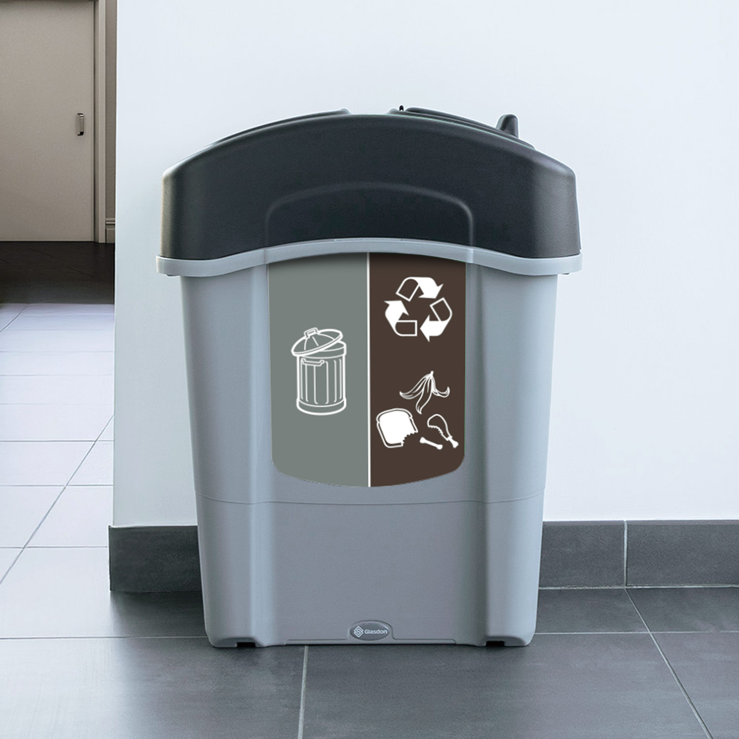 Eco Nexus® Duo 60 Recycling-Behälter für Bioabfälle